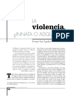 La violencia innata o adquirida: neurobiología y control