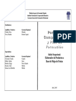 Perfil Elaborador de Productos a Base de Pulpa de Fruta