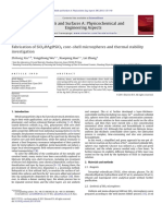 Fabrication of SiO2@Ag@SiO2 core–shell microspheres and thermal stability investigation