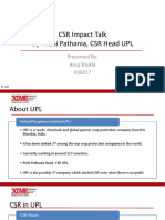 CSR Box Talk - Rishi Pathania (UPL)