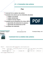 Chapitre 9 - L'Évaluation Des Actions. Plan