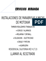 Instalaciones de Parabrisas y Micas de Motokar