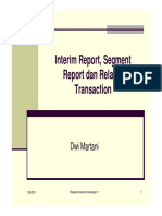 Interim Report, Segment Report Dan Related Transaction: Dwi Martani