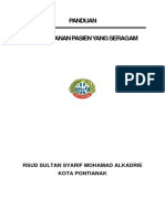 Panduan Pelayanan Pasien Yang Seragam RSUD Sultan Syarif Mohamad Alkadrie Pontianak