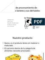 Planta de Procesamiento de Productos Lacteos y Sus Derivados