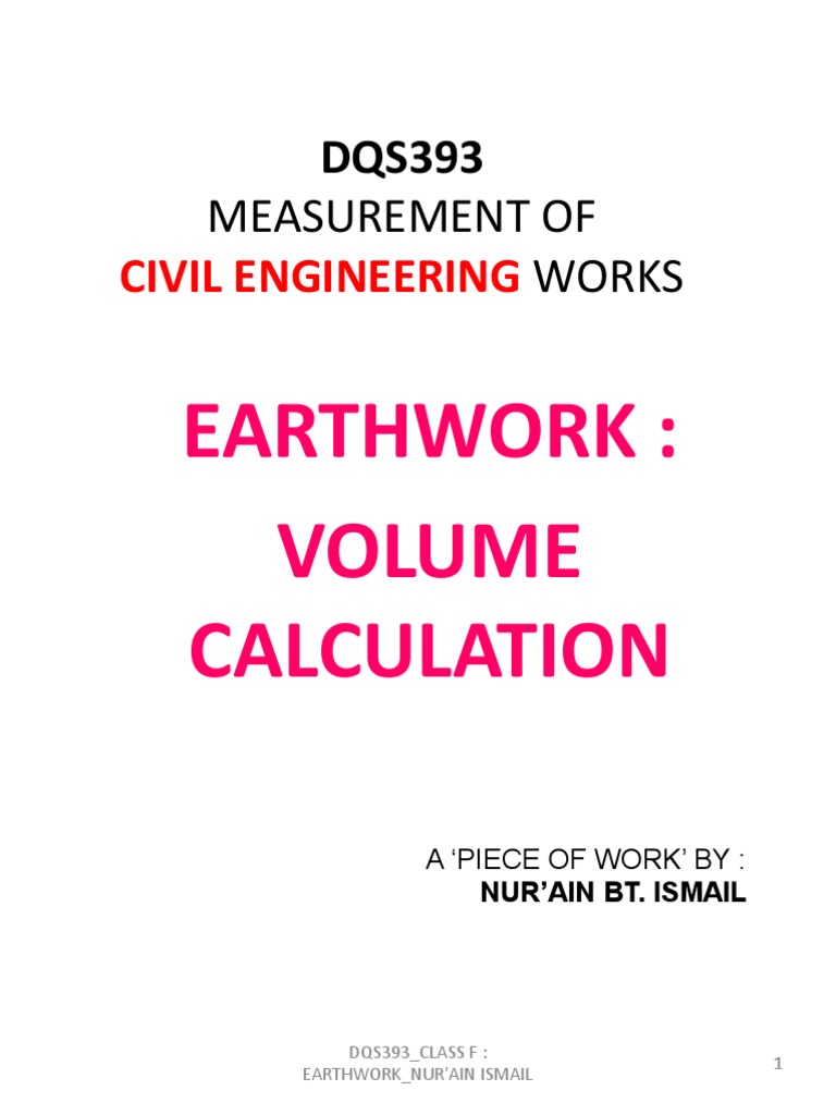 Earthwork Volume Calculation Methods | PDF | Chess Theory | Chess