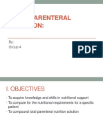 Total Parenteral Nutrition:: By: Group 4