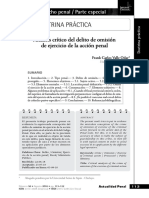 Frank Carlos Valle Odar - Análisis Crítico Del Delito de Omisión de Ejercicio de La Acción Penal PDF