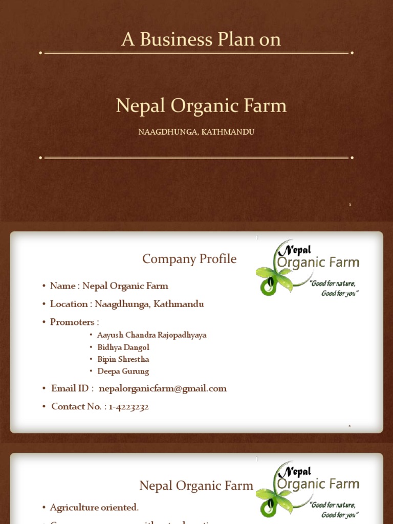 Organic Farm Nepal Organic Farming Investing