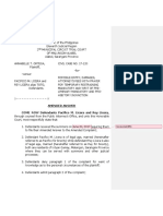 Amended Answer COME NOW Defendants Pacifico M. Licera and Rey Licera