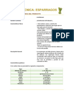 Características técnicas del espárrago fresco peruano