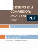 FOSTERING FAIR COMPETITION As of 25 February 2018