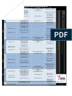 Sports Science Institute Group Class Timetable 2019