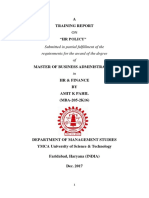 A Training Report: Submitted in Partial Fulfillment of The Requirements For The Award of The Degree of