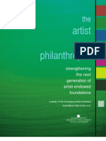 Volume 2: The Artist as Philanthropist; Strengthening the Next Generation of Artist-Endowed Foundations