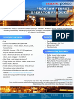 Recruitment Program PT Krakatau Posco (Production Operator)