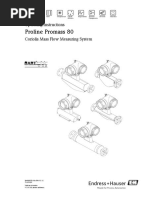 Proline Promass 80: Operating Instructions