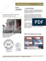 Design Manual For M.C.M.E.L Railing System: 1 - Uses of Railings
