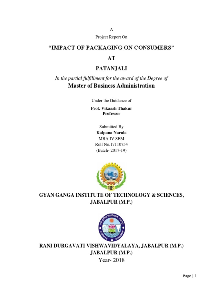 Impact of Packaging on Consumer Behavior | PDF