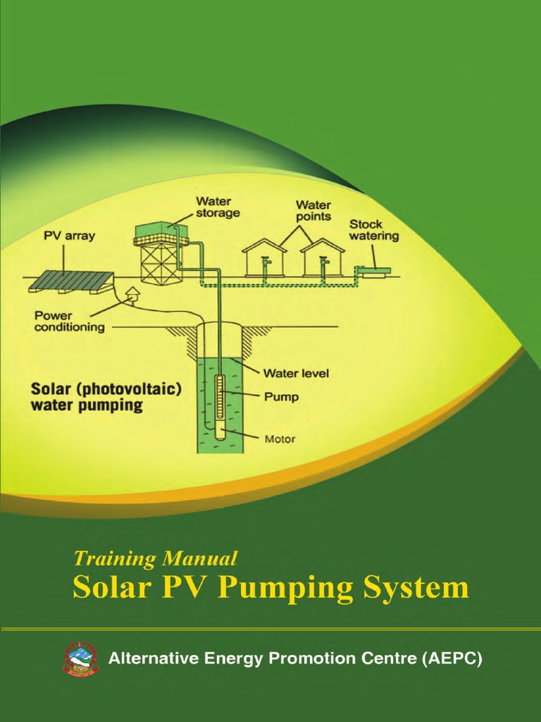 Solar PV Pumping System Training Manual | PDF | Photovoltaic System ...