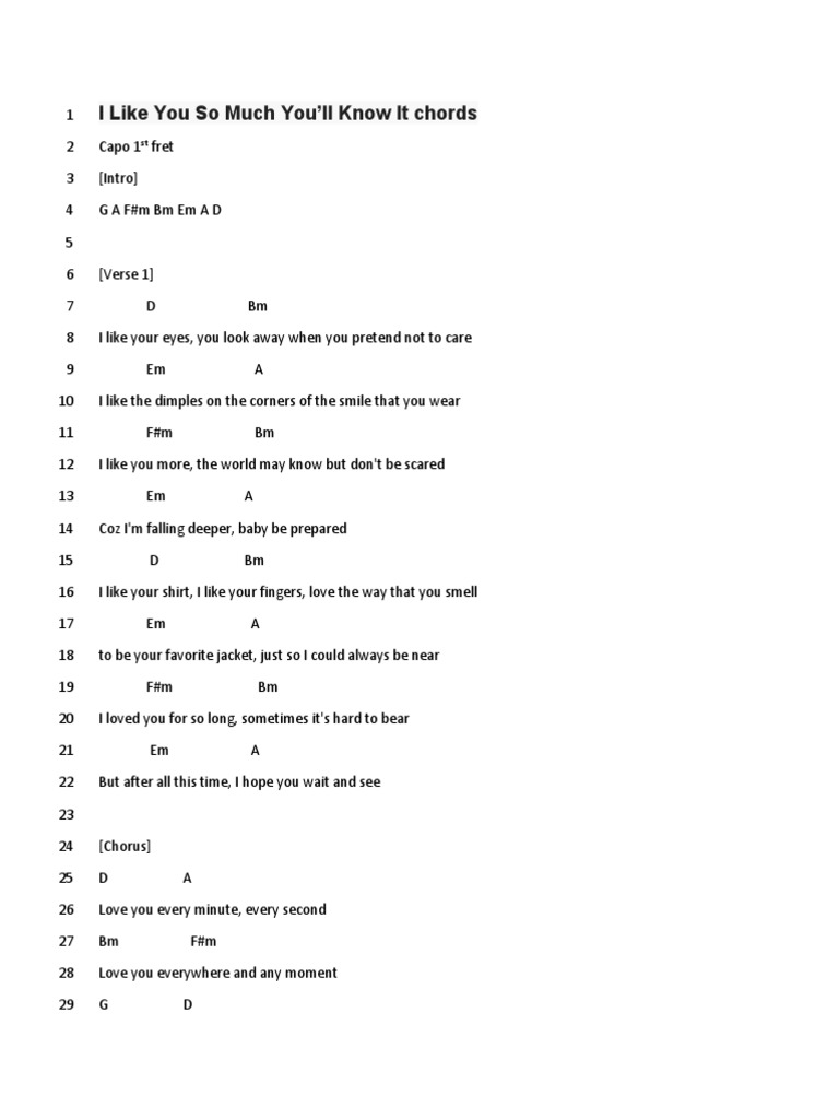 Chords and Lyrics | PDF | Song Structure