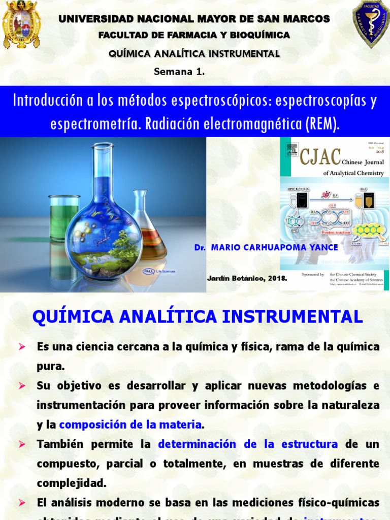 1AQuímica Analítica Instrumental (2018) PDF Química analítica Química
