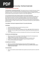 Download Final Exam Study Guide AC505 by James Kersey SN41009449 doc pdf