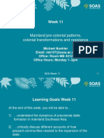 Week 11: Mainland Pre-Colonial Patterns, Colonial Transformations and Resistance