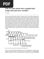 Why Do Some Motors Have Constant Load Torque and Some Have Variable?