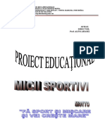 Proiect ,, Micii Sportivi