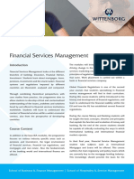 Financial Services Management: Business School