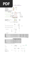 PCC Toe Wall 1 m AGL Without LL Surcharge