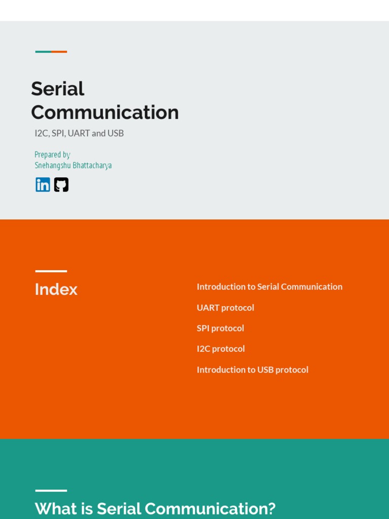 Serial Communication Basics PDF Usb Physical Layer Protocols