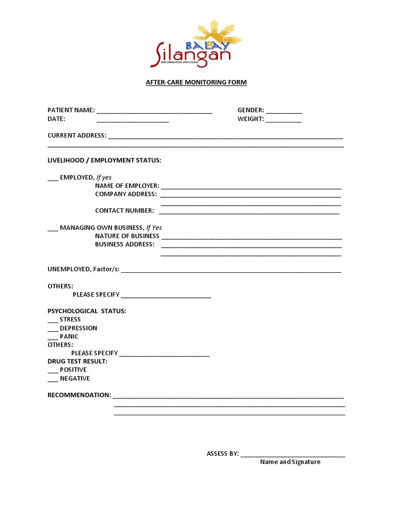 Patient After-Care Monitoring | PDF