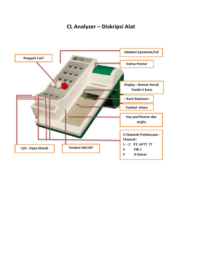 Panduan Penggunaan CL Analyzer | PDF | Teknologi & Rekayasa