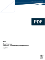 Road Drainage Chapter 2: General Design Requirements: Manual
