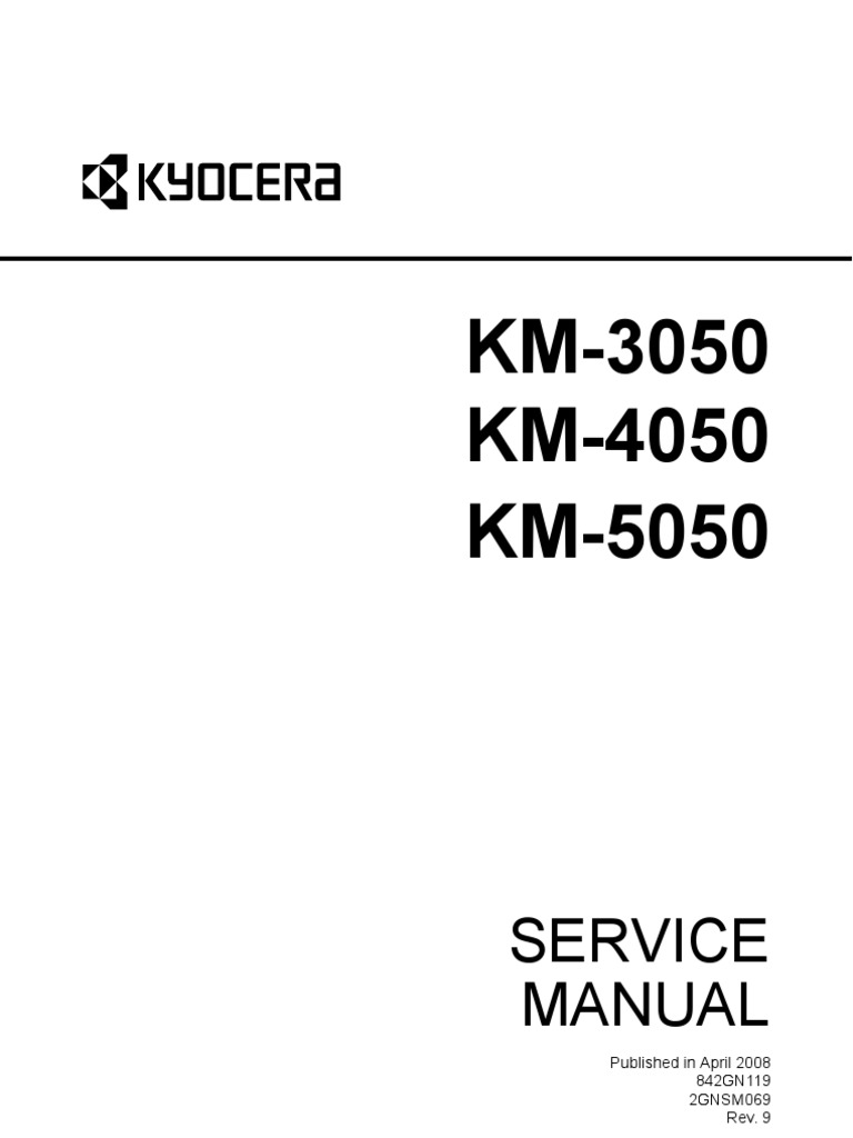 kyocera service manual 3050 4050 5050 | Electrical Connector | Image Scanner
