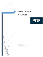 Debt Crisis in Pakistan: Submitted By: Danish Hussain Soomro (1747110) HAFSA ZEHRI (1711411) Shayan Jan Qureshi (1747141)