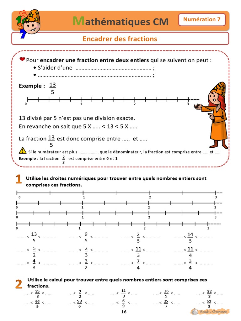 Exercices Fractions Décimales Cm2 Avec Corrigés Pdf BDG Nume Ration CM2 2013 2 de 7 A 13 PDF | PDF | Fraction (Mathématiques) |  Nombre