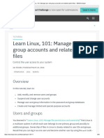 Learn Linux, 101 - Manage User and Group Accounts and Related System Files - IBM Developer