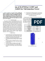 Comparision of Is 875part 31987 and Is 875part 32015 For Tall Junction Tower