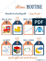 Bedtime Checklist Printable