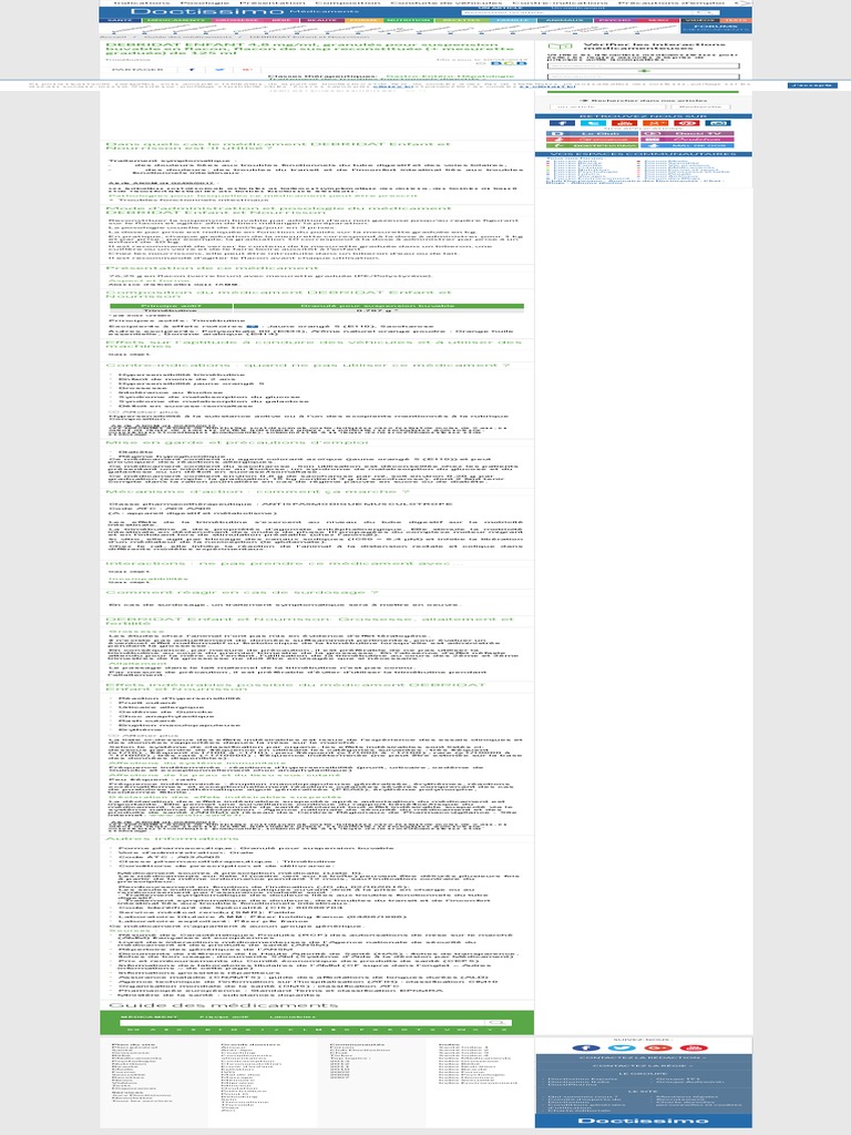 Debridat Enfant Et Nourrisson Trimebutine Posologie Effets Secondaires Grossesse Doctissimo Pdf Effet Indesirable Politique De Sante