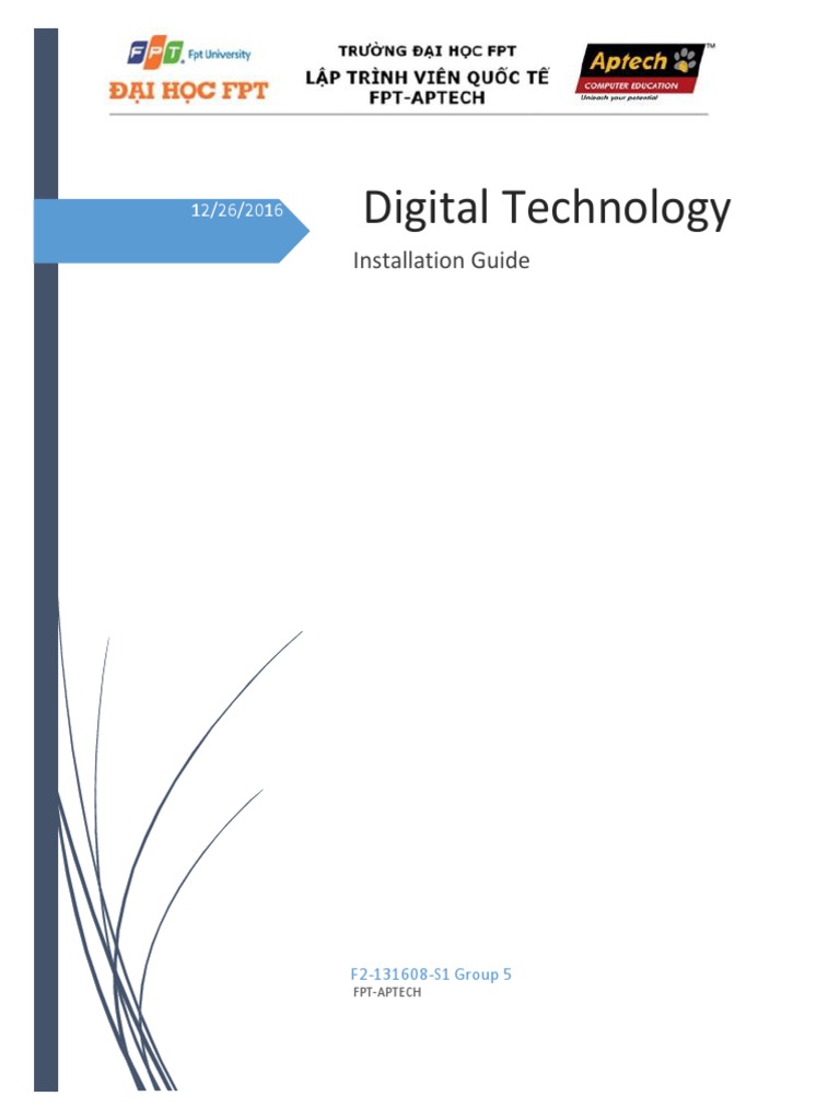 Digital Technology: Installation Guide | PDF | Microsoft Sql Server ...