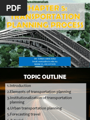 Chapter 5 Transportation Planning Process Pdf Traffic Transport