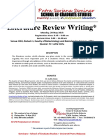 Literature Review Writing