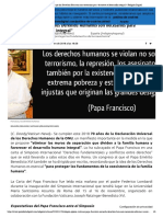 Francisco Recuerda Que Los Derechos Humanos Son Necesarios Para _favorecer El Desarrollo Integral_ _ Religión Digital