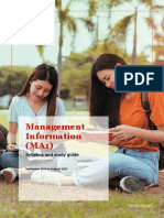 Management Information (MA1) : Syllabus and Study Guide