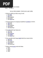 50 Soal Penjaskes