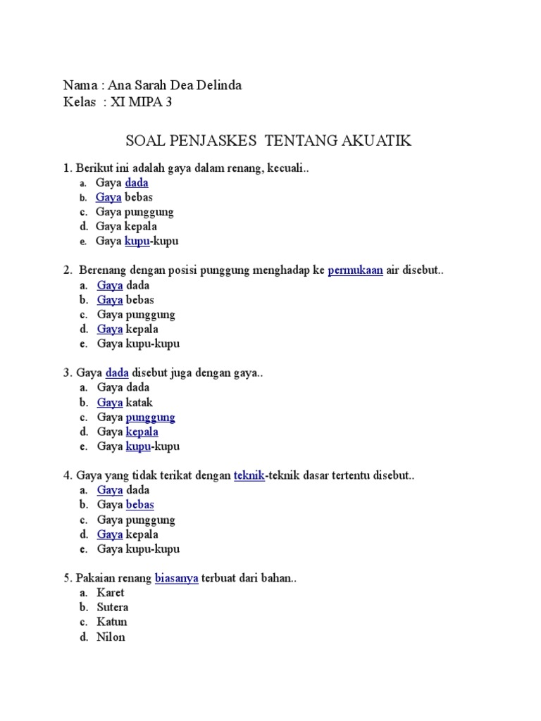 27+ Jarak lintas renang terpendek adala ideas